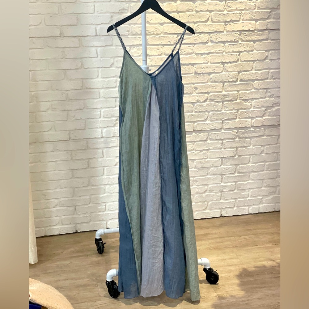 Elan Green & Blue Maxi Dress | XS